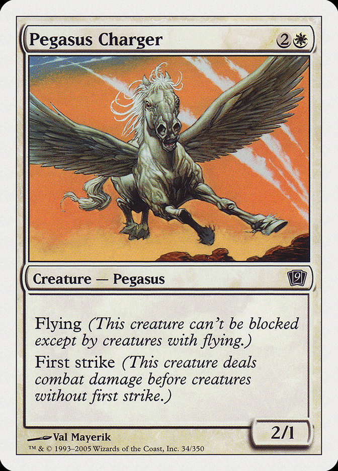 Pegasus Charger [Ninth Edition] | Silver Goblin