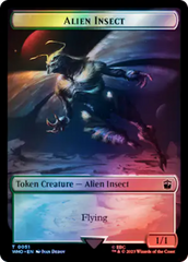 Alien Angel // Alien Insect Double-Sided Token (Surge Foil) [Doctor Who Tokens] | Silver Goblin