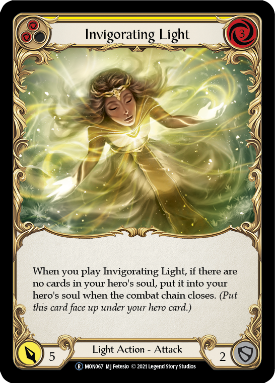Invigorating Light (Yellow) [U-MON067] (Monarch Unlimited)  Unlimited Normal | Silver Goblin