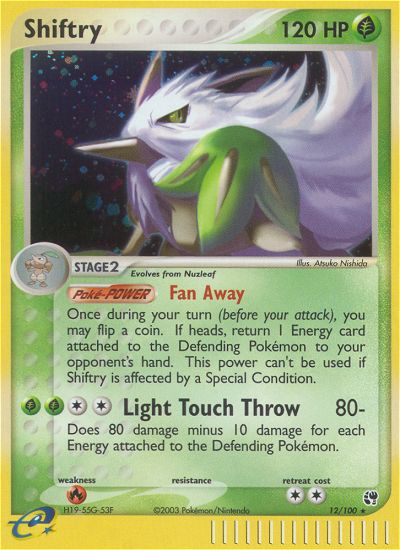 Shiftry (12/100) [EX: Sandstorm] | Silver Goblin