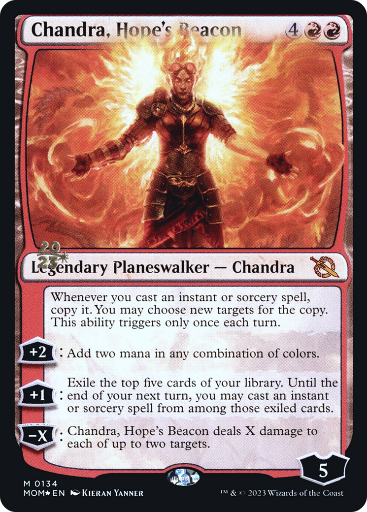 Chandra, Hope's Beacon [March of the Machine Prerelease Promos] | Silver Goblin