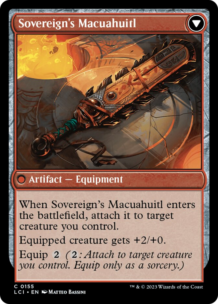 Idol of the Deep King // Sovereign's Macuahuitl [The Lost Caverns of Ixalan] | Silver Goblin