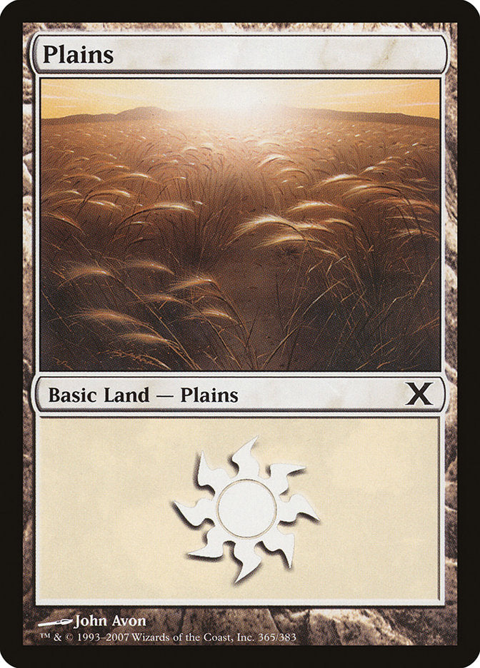 Plains (365) [Tenth Edition] | Silver Goblin