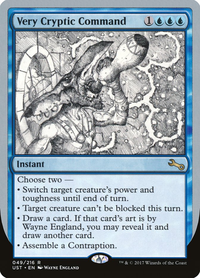 Very Cryptic Command (Black and White Art) [Unstable] | Silver Goblin