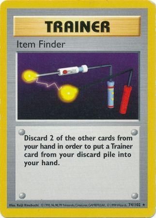 Item Finder (74/102) [Base Set Shadowless Unlimited] | Silver Goblin