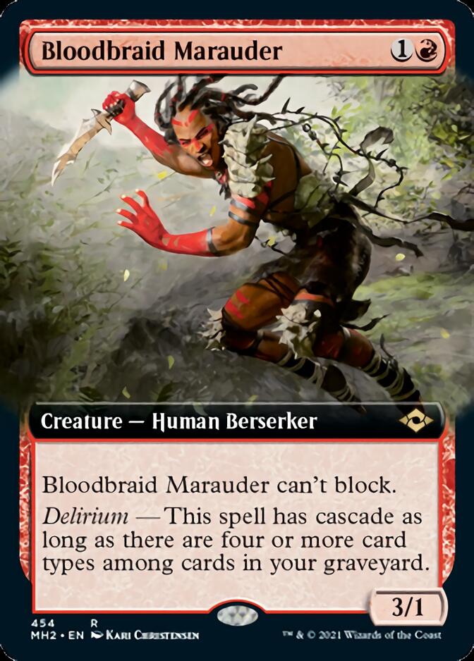 Bloodbraid Marauder (Extended Art) [Modern Horizons 2] | Silver Goblin