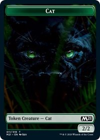 Cat (011) // Goblin Wizard Double-Sided Token [Core Set 2021 Tokens] | Silver Goblin