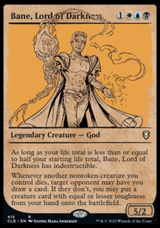 Bane, Lord of Darkness (Showcase) [Commander Legends: Battle for Baldur's Gate] | Silver Goblin