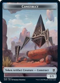 Construct // Illusion Double-Sided Token [Zendikar Rising Tokens] | Silver Goblin