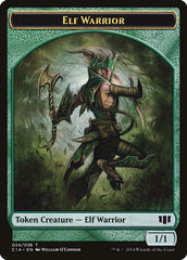 Gargoyle // Elf Warrior Double-Sided Token [Commander 2014 Tokens] | Silver Goblin