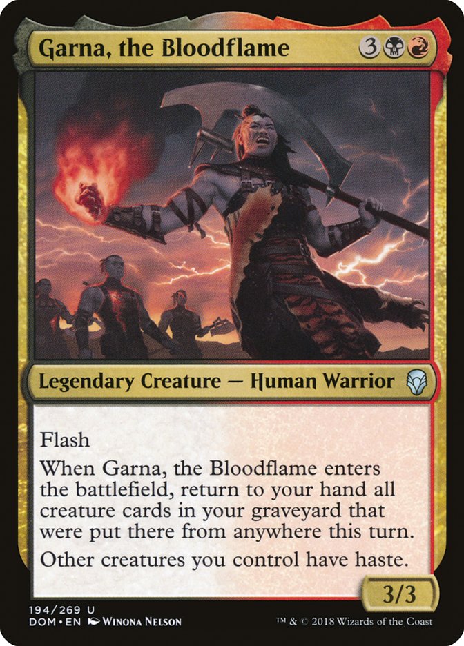 Garna, the Bloodflame [Dominaria] | Silver Goblin