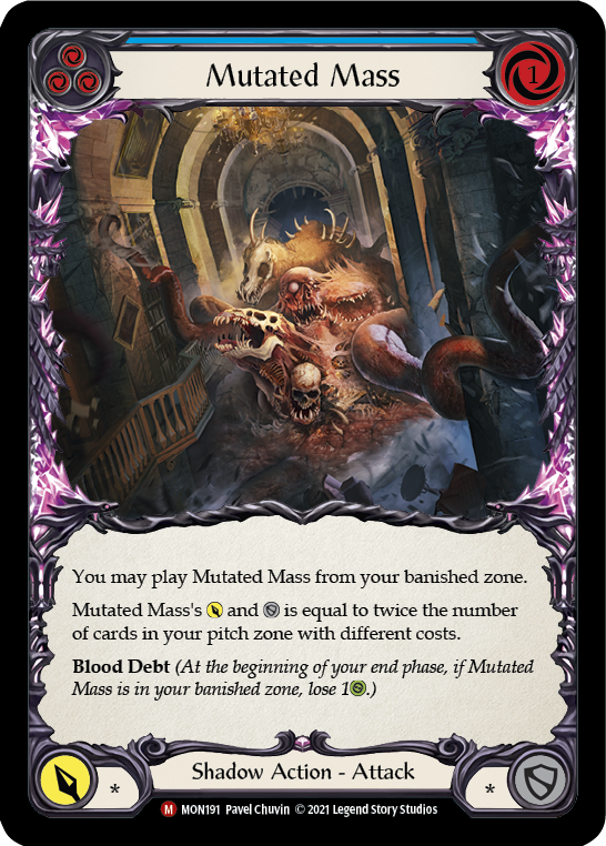 Mutated Mass [MON191] (Monarch)  1st Edition Normal | Silver Goblin