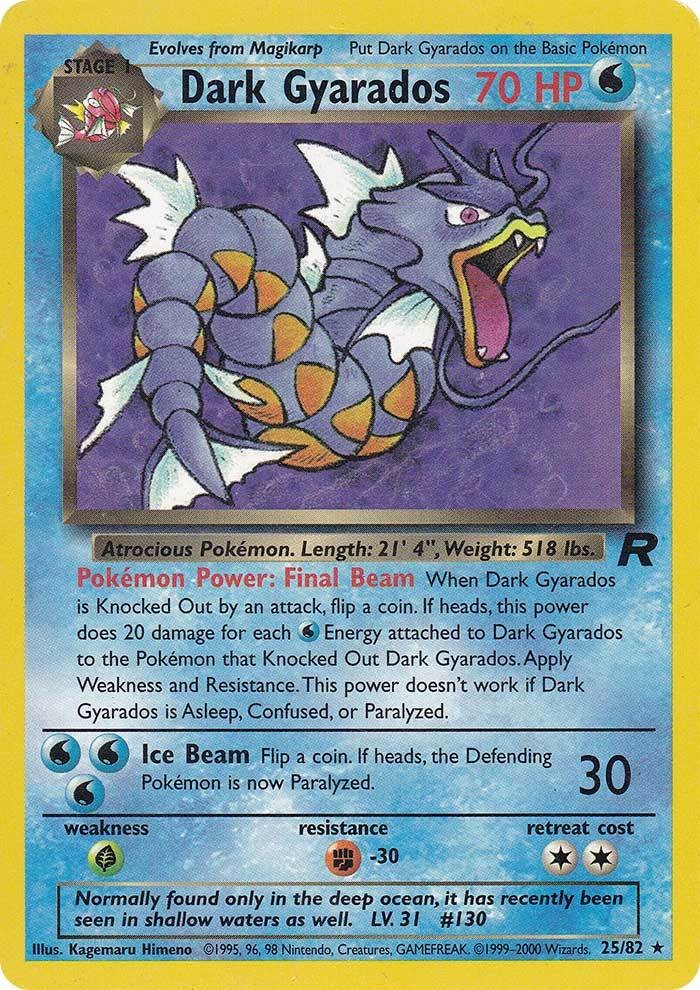 Dark Gyarados (25/82) [Team Rocket Unlimited] | Silver Goblin