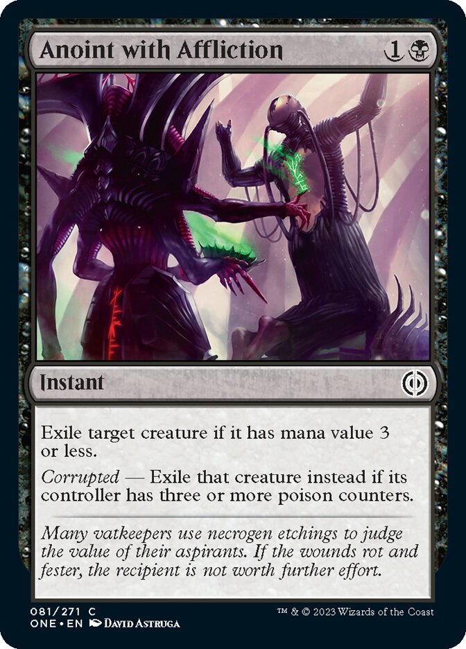 Anoint with Affliction [Phyrexia: All Will Be One] | Silver Goblin