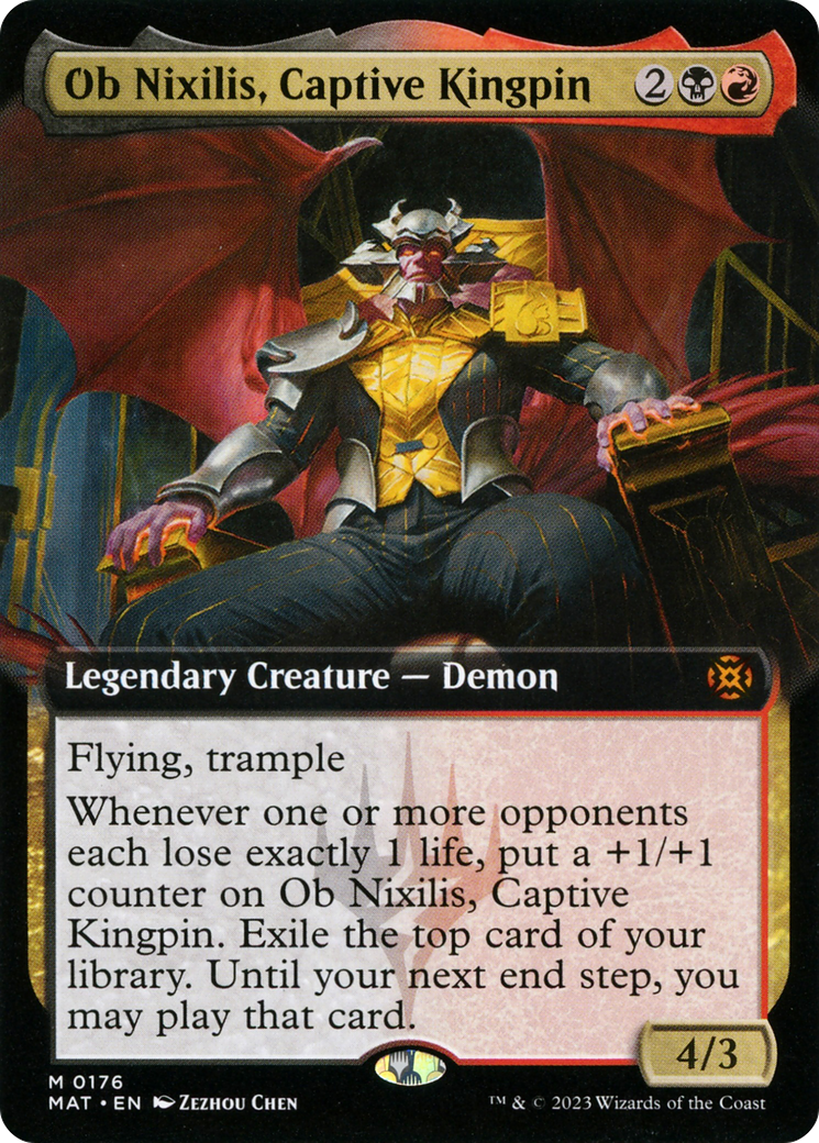 Ob Nixilis, Captive Kingpin (Extended Art) [March of the Machine: The Aftermath] | Silver Goblin