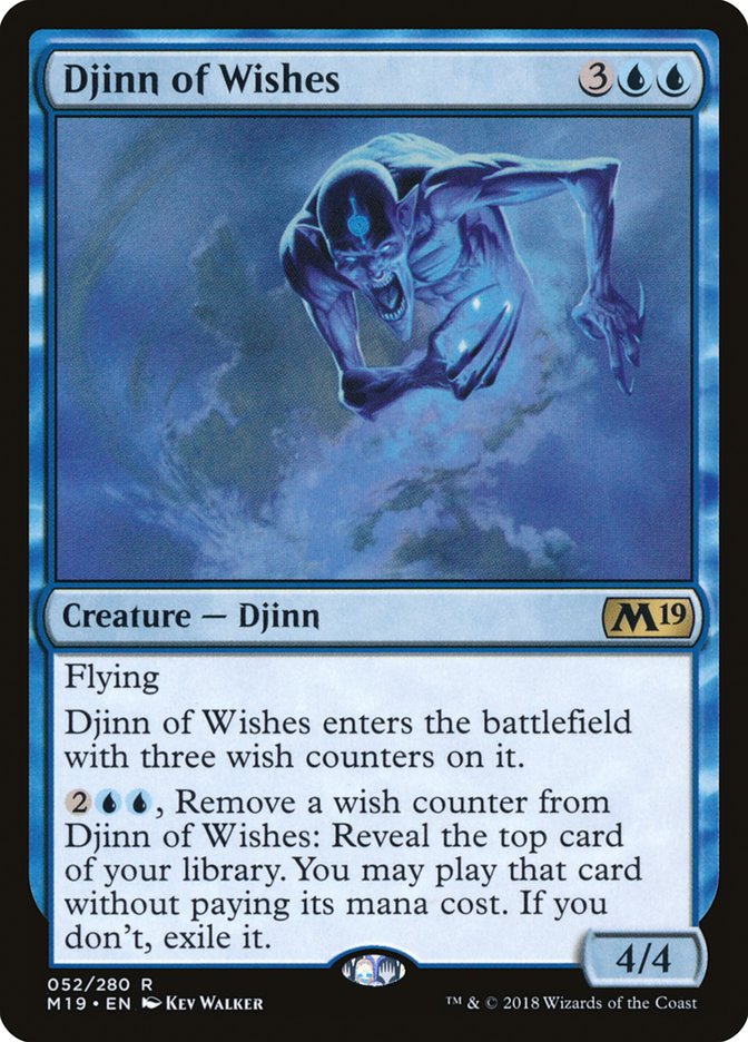 Djinn of Wishes [Core Set 2019] | Silver Goblin