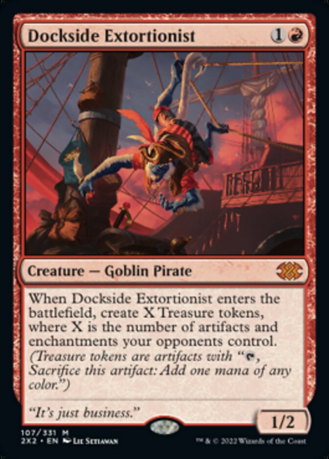 Dockside Extortionist [Double Masters 2022] | Silver Goblin
