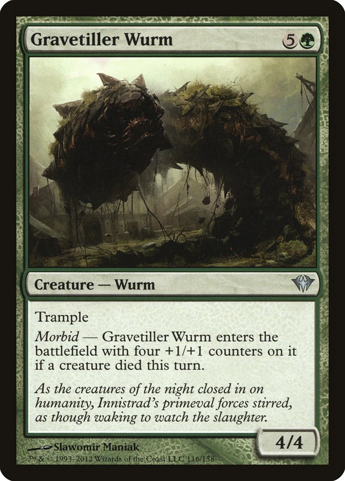 Gravetiller Wurm [Dark Ascension] | Silver Goblin