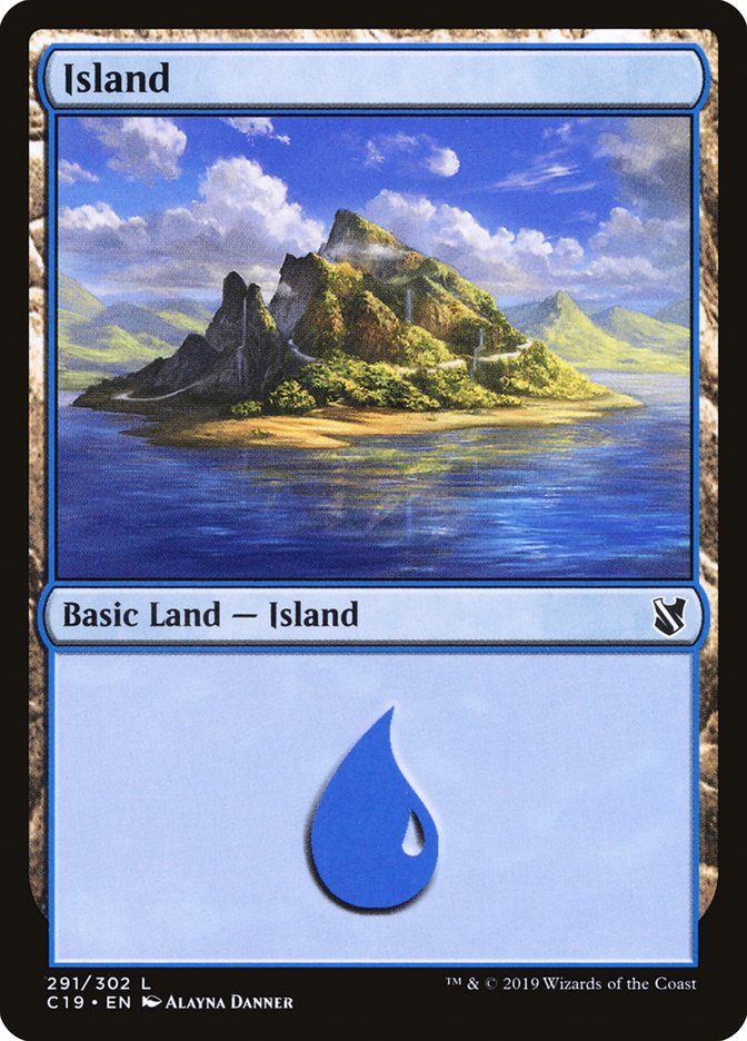 Island (291) [Commander 2019] | Silver Goblin