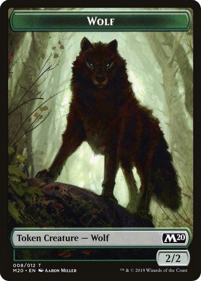 Wolf Double-Sided Token [Challenger Decks 2020 Tokens] | Silver Goblin