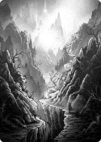 Mountain Art Card [Innistrad: Midnight Hunt Art Series] | Silver Goblin