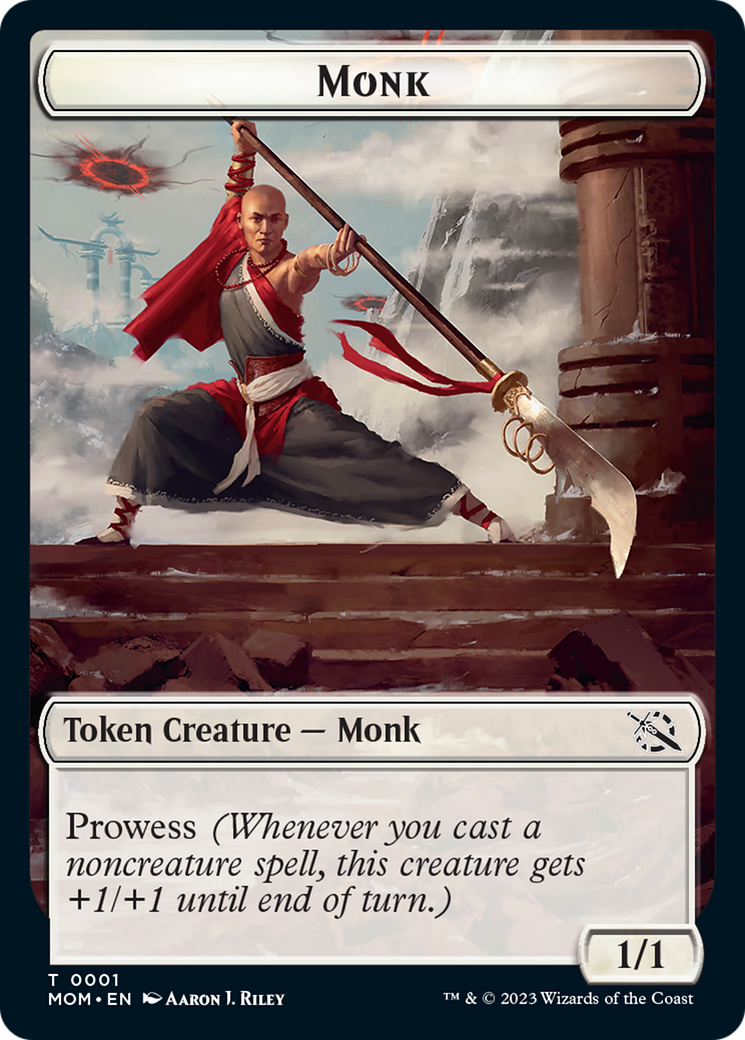 Monk // Kraken Double-Sided Token [March of the Machine Tokens] | Silver Goblin