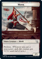 Monk // Phyrexian Hydra (11) Double-Sided Token [March of the Machine Tokens] | Silver Goblin