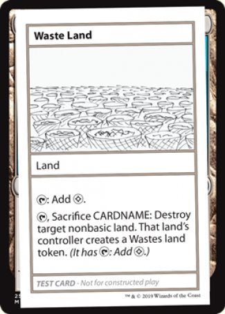 Waste Land (2021 Edition) [Mystery Booster Playtest Cards] | Silver Goblin