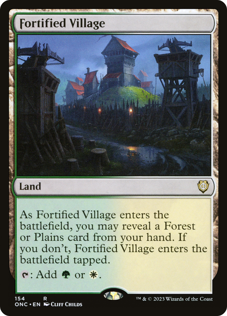 Fortified Village [Phyrexia: All Will Be One Commander] | Silver Goblin