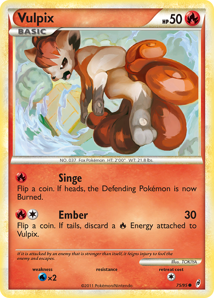 Vulpix (75/95) [HeartGold & SoulSilver: Call of Legends] | Silver Goblin