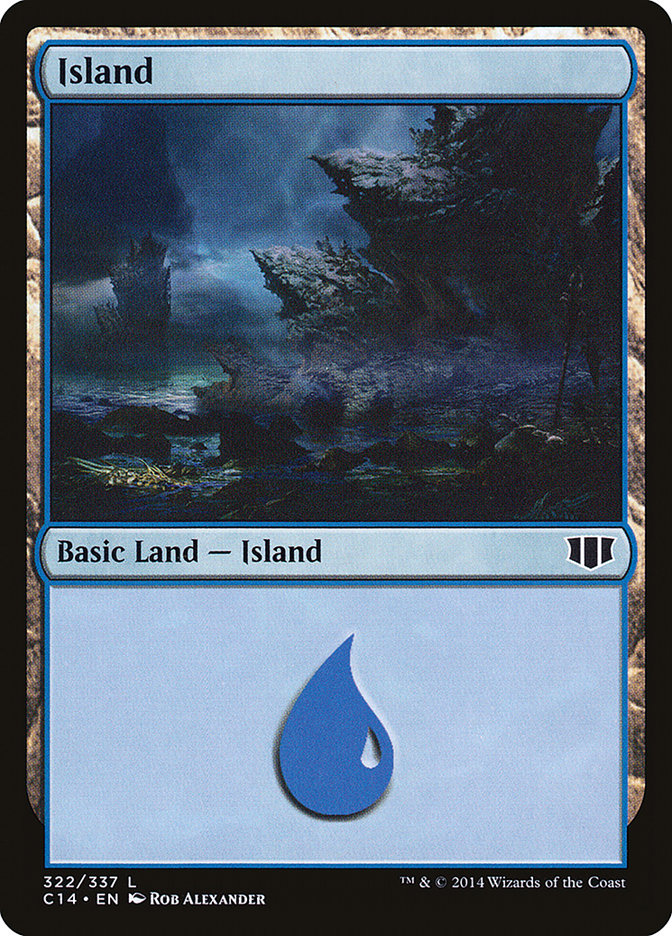 Island (322) [Commander 2014] | Silver Goblin