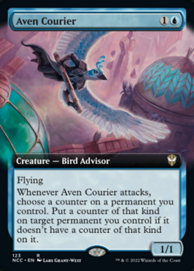 Aven Courier (Extended Art) [Streets of New Capenna Commander] | Silver Goblin