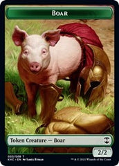 Boar // Spirit Double-Sided Token [Kaldheim Commander Tokens] | Silver Goblin