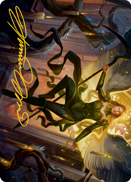 Sigarda, Champion of Light Art Card (Gold-Stamped Signature) [Innistrad: Midnight Hunt Art Series] | Silver Goblin