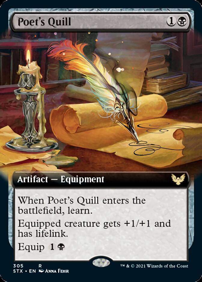 Poet's Quill (Extended Art) [Strixhaven: School of Mages] | Silver Goblin