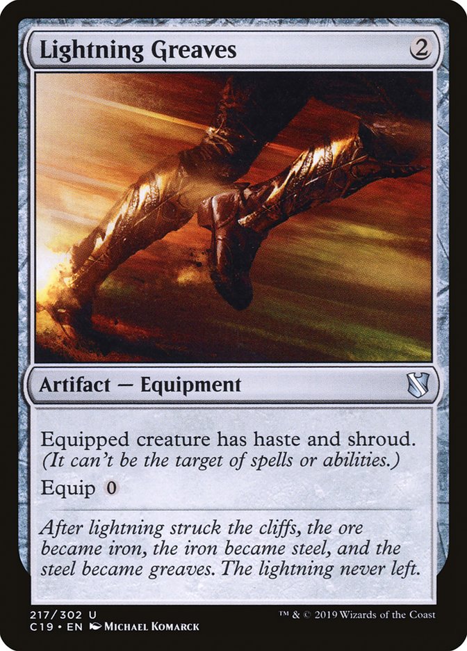 Lightning Greaves [Commander 2019] | Silver Goblin