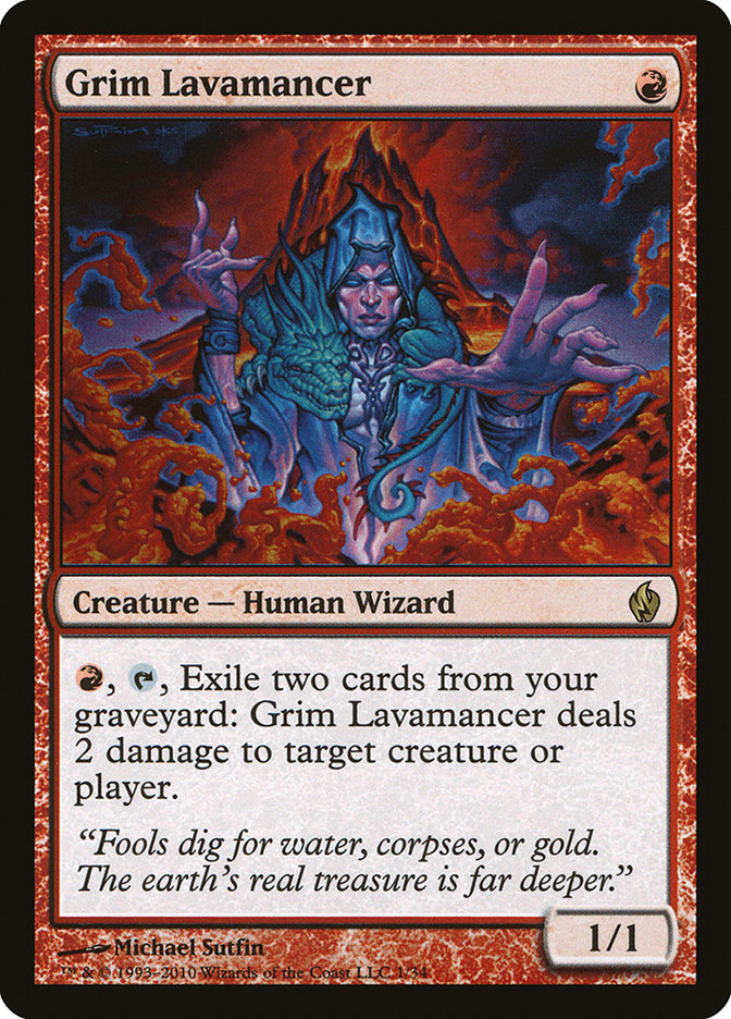 Grim Lavamancer [Premium Deck Series: Fire and Lightning] | Silver Goblin
