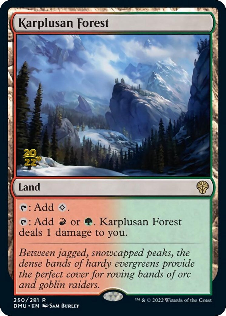 Karplusan Forest [Dominaria United Prerelease Promos] | Silver Goblin