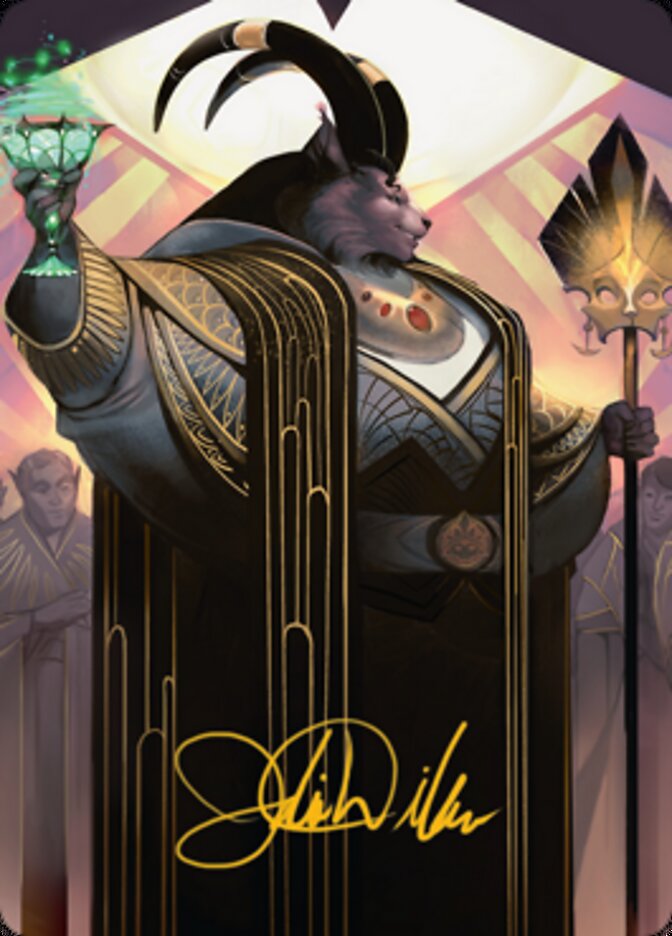 Jetmir, Nexus of Revels 2 Art Card (Gold-Stamped Signature) [Streets of New Capenna Art Series] | Silver Goblin