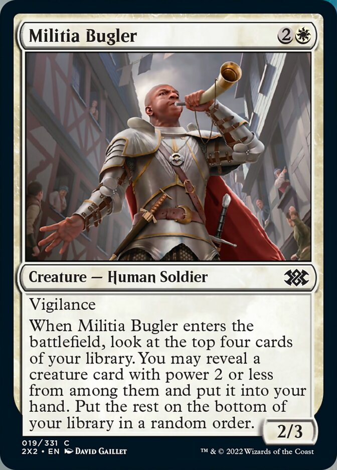 Militia Bugler [Double Masters 2022] | Silver Goblin