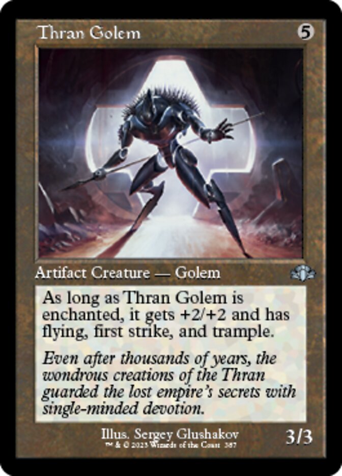 Thran Golem (Retro) [Dominaria Remastered] | Silver Goblin