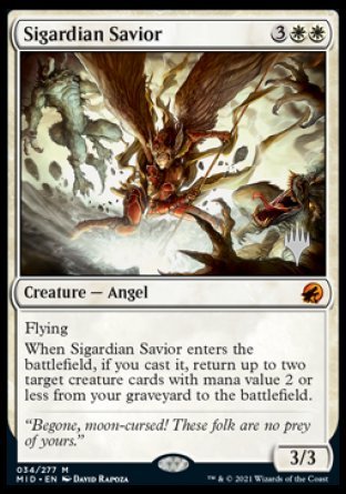 Sigardian Savior (Promo Pack) [Innistrad: Midnight Hunt Promos] | Silver Goblin