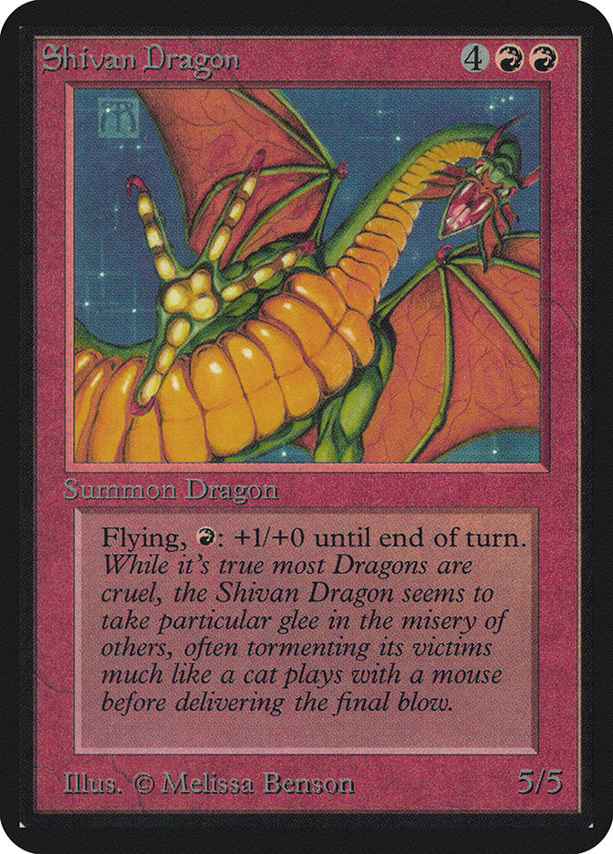 Shivan Dragon [Alpha Edition] | Silver Goblin