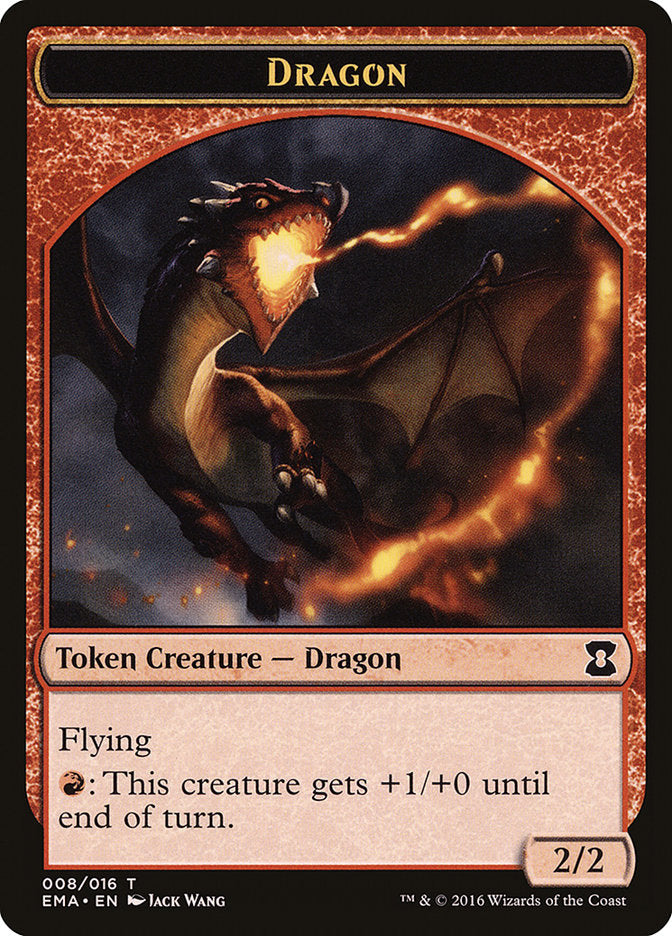 Dragon Token [Eternal Masters Tokens] | Silver Goblin