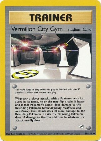Vermilion City Gym (120/132) [Gym Heroes Unlimited] | Silver Goblin