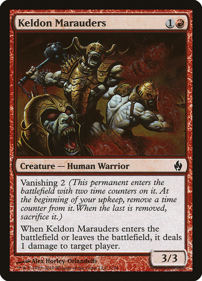 Keldon Marauders [Premium Deck Series: Fire and Lightning] | Silver Goblin