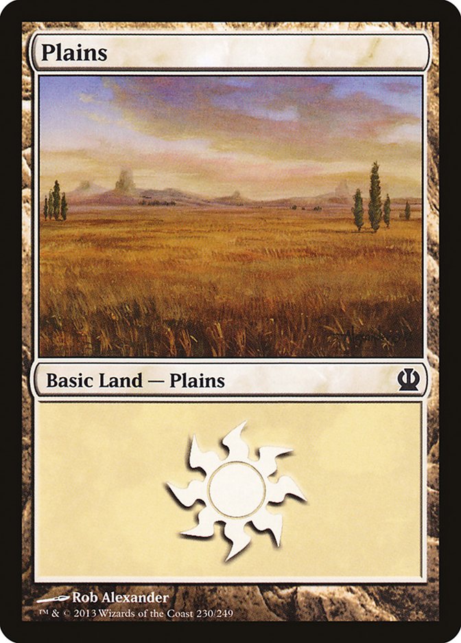 Plains (230) [Theros] | Silver Goblin