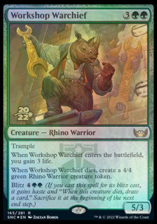 Workshop Warchief [Streets of New Capenna Prerelease Promos] | Silver Goblin