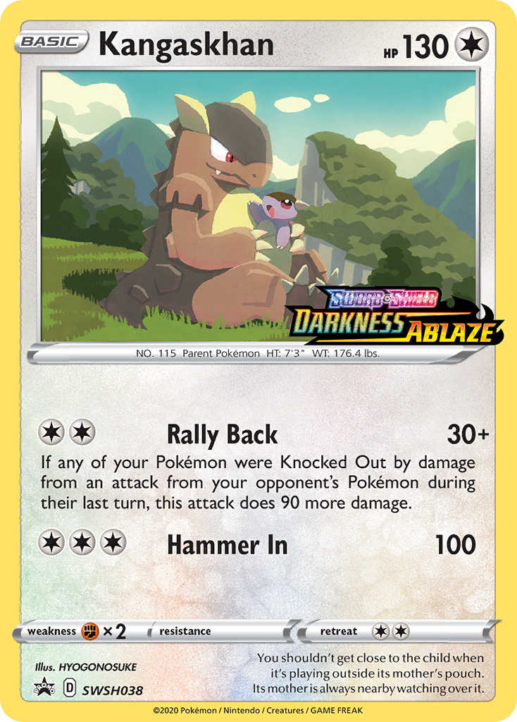 Kangaskhan (SWSH038) (Prerelease Promo) [Sword & Shield: Black Star Promos] | Silver Goblin