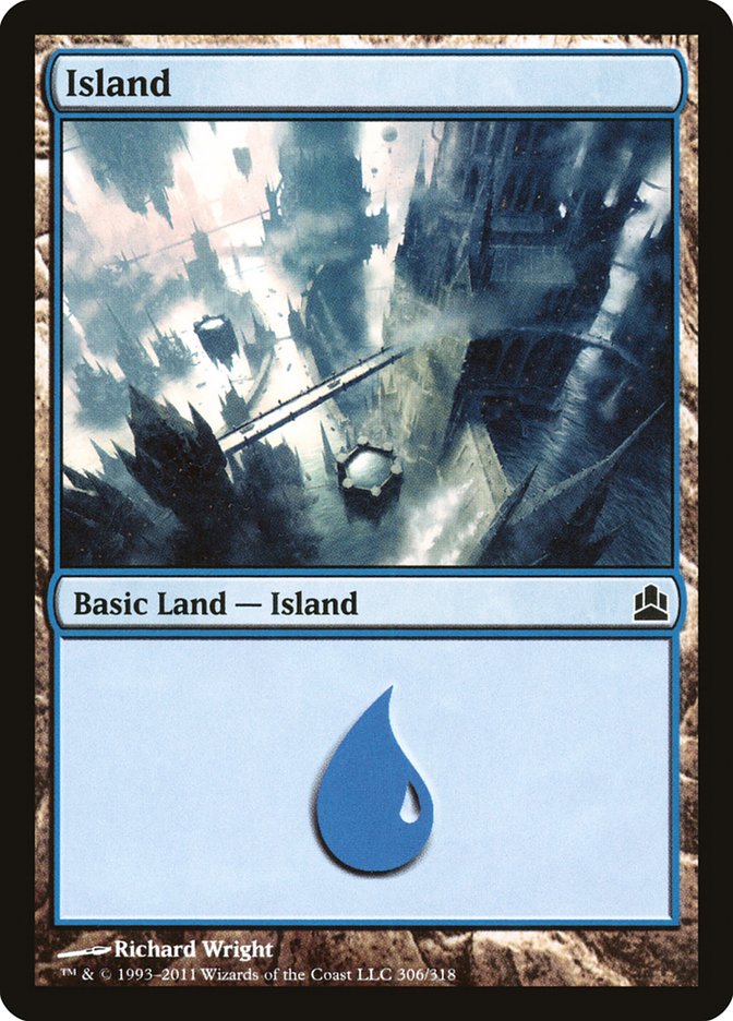 Island (306) [Commander 2011] | Silver Goblin